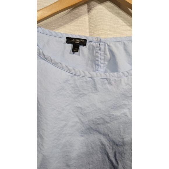 Talbot's Women's Grosgrain Rainbow Tie Sleeve Blouse Sz 1X Lightweight Side Zip - Picture 6 of 6